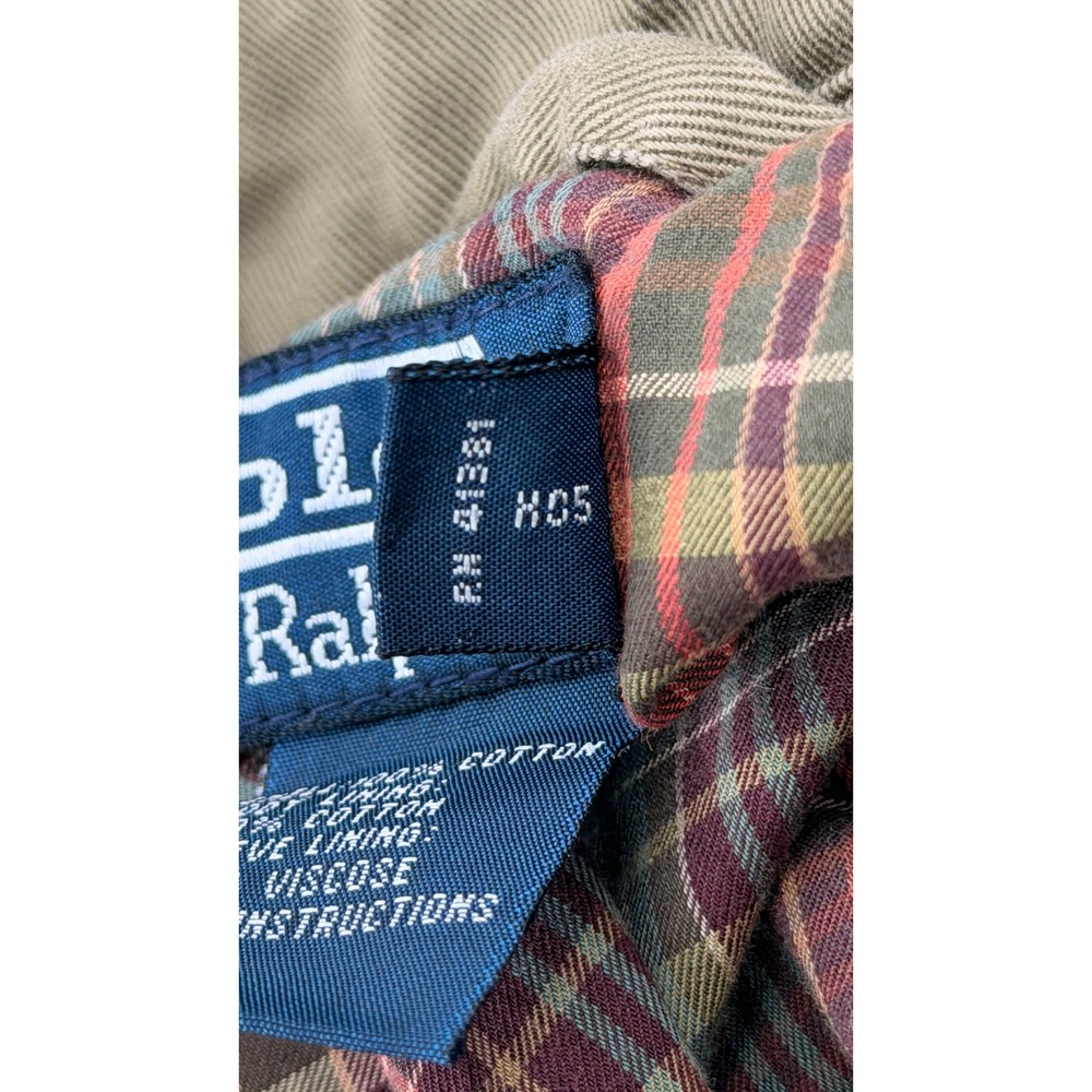 Polo Ralph Lauren Harrington Jacket Men XL Olive Green Vintage Streetwear - Picture 8 of 10